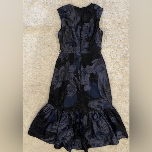 NWOT Kay Unger Beatrix Belted Floral High-Low Cocktail Dress sz 2 - Picture 4 of 6